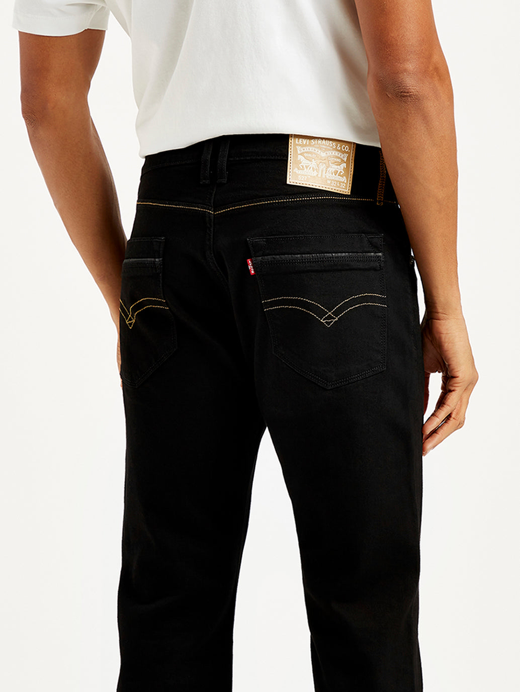 Men's 527 Slim Bootcut Fit Black Jeans