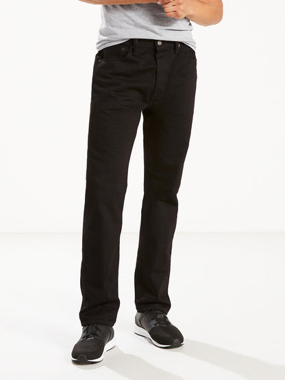 Men's 501 Straight Fit Black Button Fly Jeans