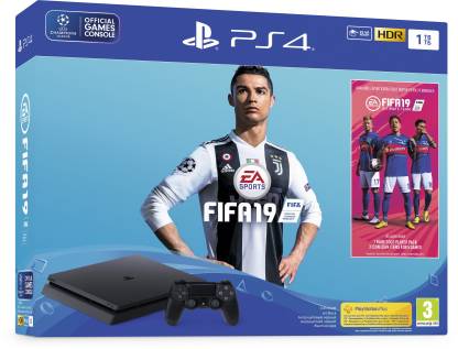 SONY PlayStation 4 (PS4) 1 TB with FIFA 19 (Jet Black)