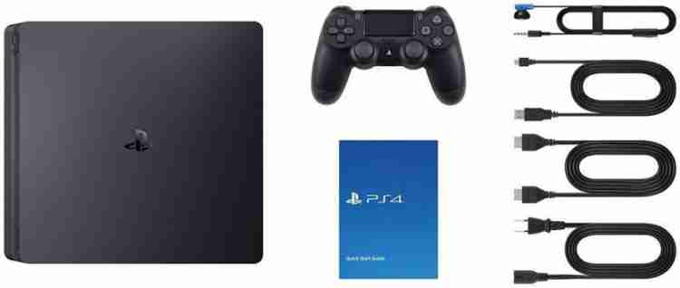 SONY Sony PlayStation 4 (PS4) Slim 500 GB with Uncharted 4, Horizon Zero Dawn (Complete Edition) and Gran Turismo Sport (Jet Black)