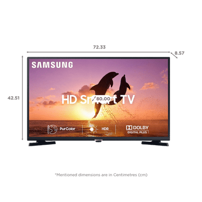 SAMSUNG T4380A Series 80 cm (32 inch) HD LED Smart Tizen TV with PurColor (2022 model)