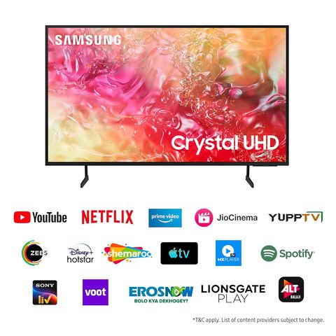 SAMSUNG DU7700 Series 108 cm (43 inch) 4K Ultra HD LED Tizen TV with Motion Xcelerator (2024 model)