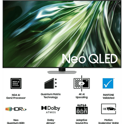 SAMSUNG Neo QN90D 189 cm (75 inch) QLED 4K Ultra HD Tizen TV with NQ4 AI Gen2 Processor (2024 model)