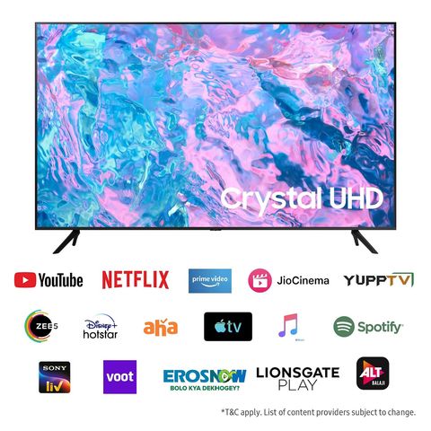 SAMSUNG CUE60 138 cm (55 inch) 4K Ultra HD LED Tizen TV with Crystal Processor 4K (2023 model)