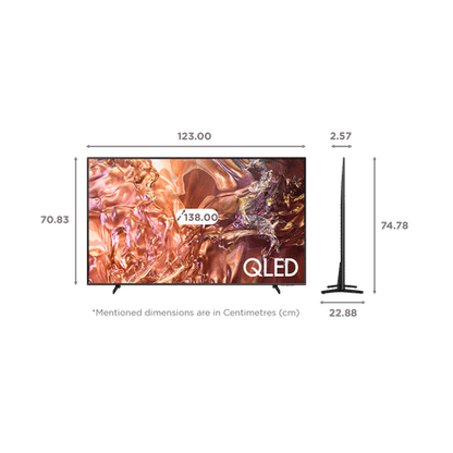 SAMSUNG QE1D 138 cm (55 inch) QLED 4K Ultra HD Tizen TV with 4K Upscaling (2024 model)