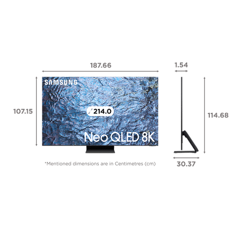 SAMSUNG 214 cm (85 inch) QLED 4K Ultra HD Tizen TV with Neural Quantum Processor