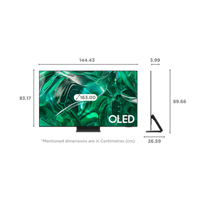 SAMSUNG 9 Series 163 cm (65 inch) OLED 4K Ultra HD Tizen TV with Motion Xcelerator Turbo Pro