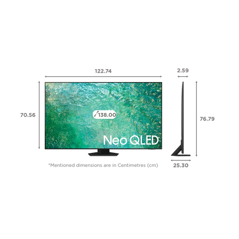 SAMSUNG 8 Series 138 cm (55 inch) 4K Ultra HD QLED Tizen TV with Bezel-less Display