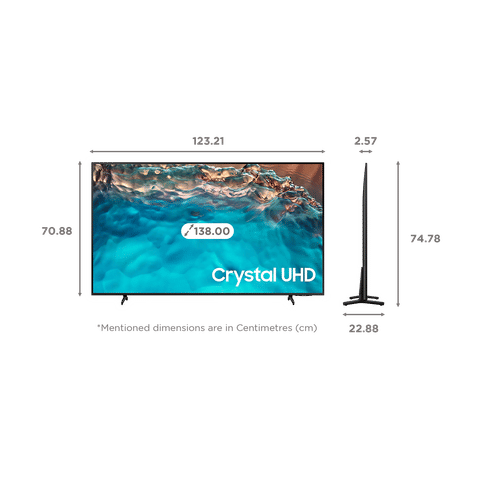 SAMSUNG Series 8 138 cm (55 inch) 4K Ultra HD LED Tizen TV with Alexa Compatibility