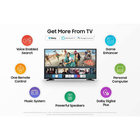 SAMSUNG Series 5 108 cm (43 inch) Full HD LED Smart Tizen TV with Google Assistant (2020 model)