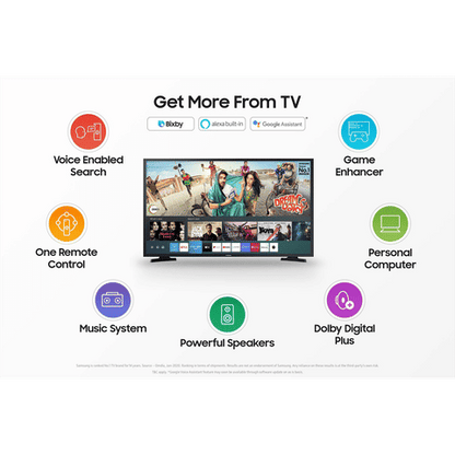 SAMSUNG Series 5 108 cm (43 inch) Full HD LED Smart Tizen TV with Google Assistant (2020 model)