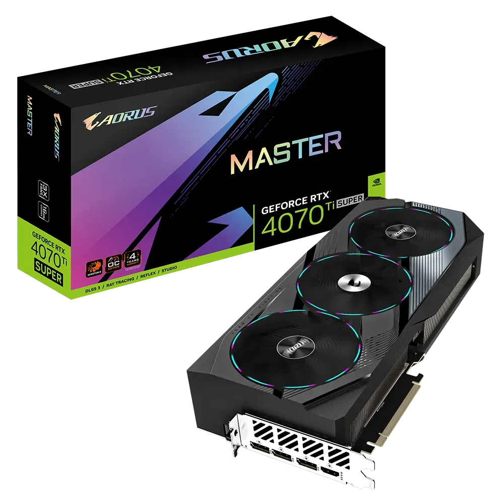 GIGABYTE Aorus Master GeForce RTX 4070 Ti Super 16GB Nvidia Graphic Card