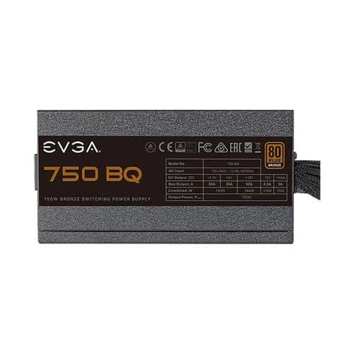 EVGA 750 BQ 80+ Bronze Semi Modular Power Supply (750 W)