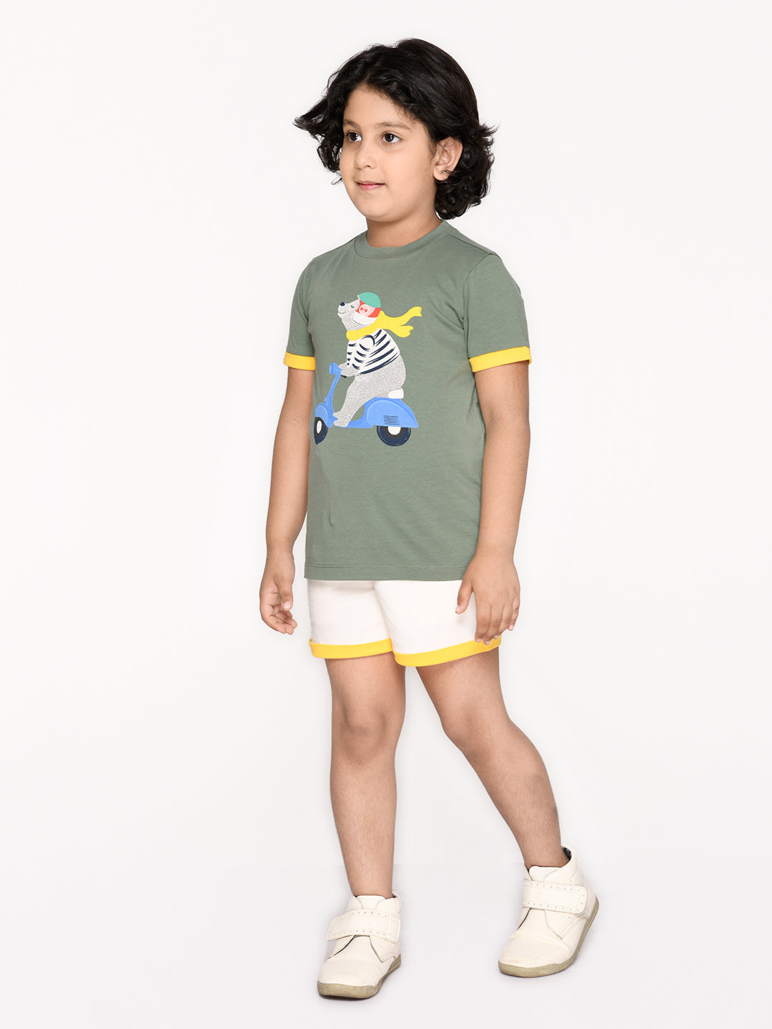 Scooty Print Tshirt For Kid Boys