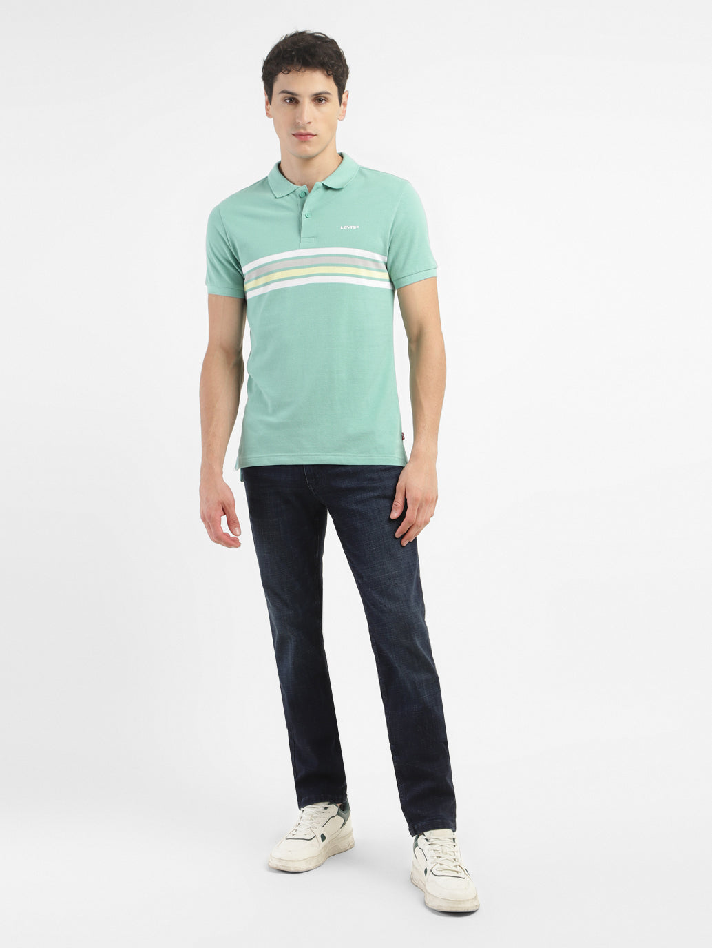 Men's Striped Polo T-shirt