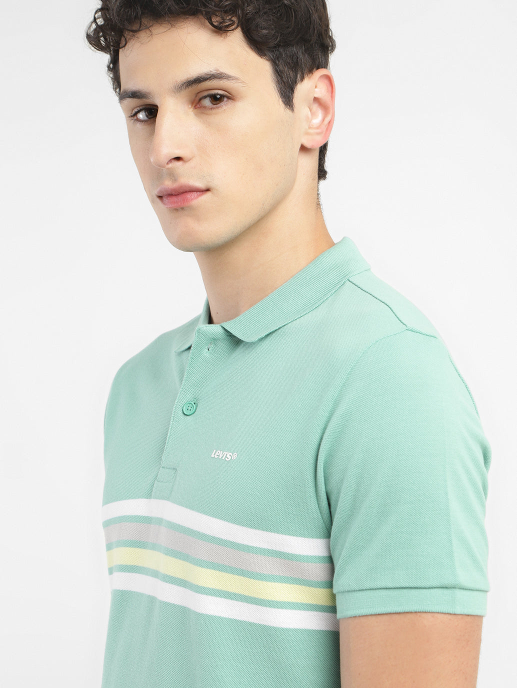 Men's Striped Polo T-shirt