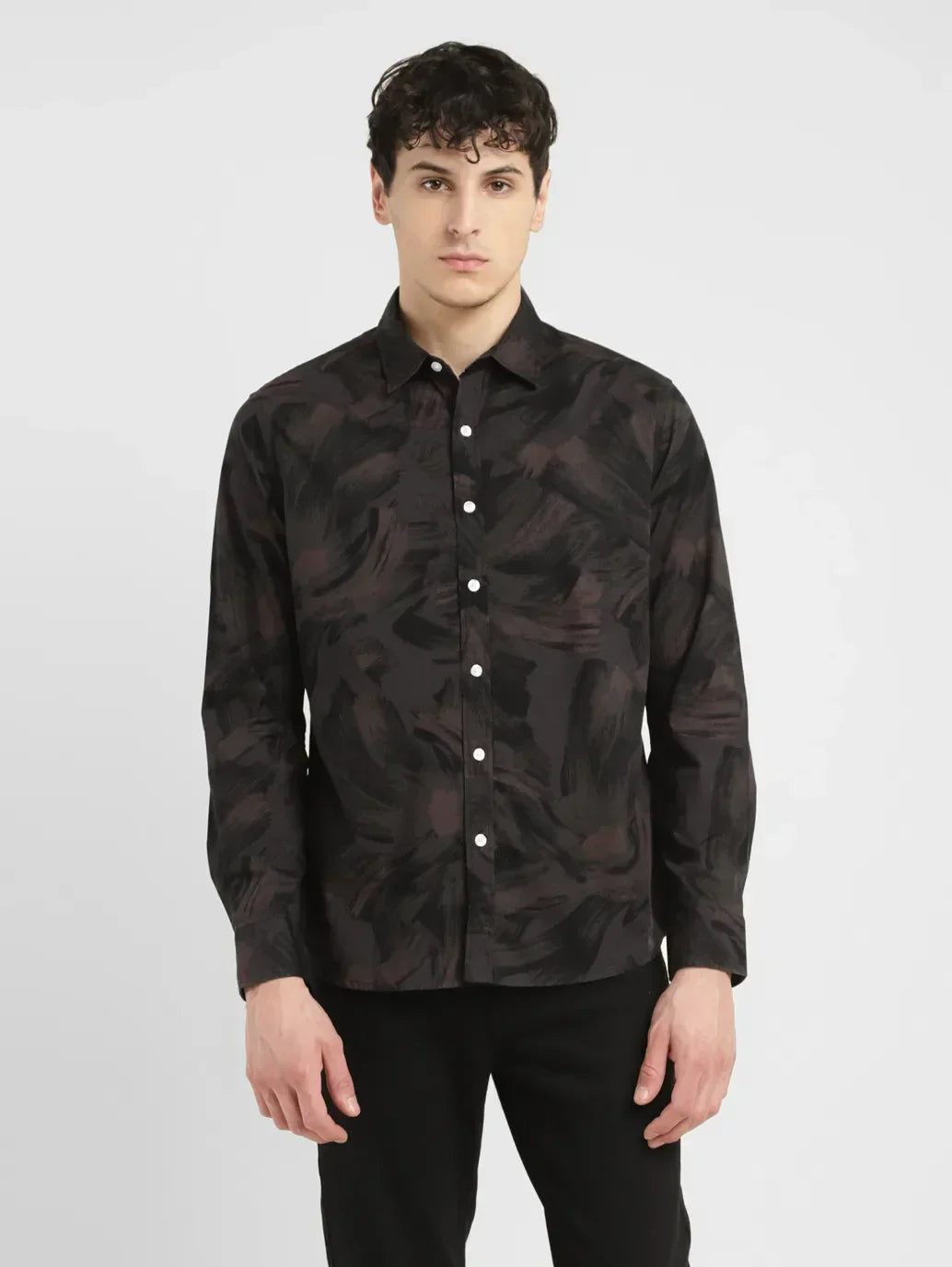 Men's Abstract Slim Fit Shirt