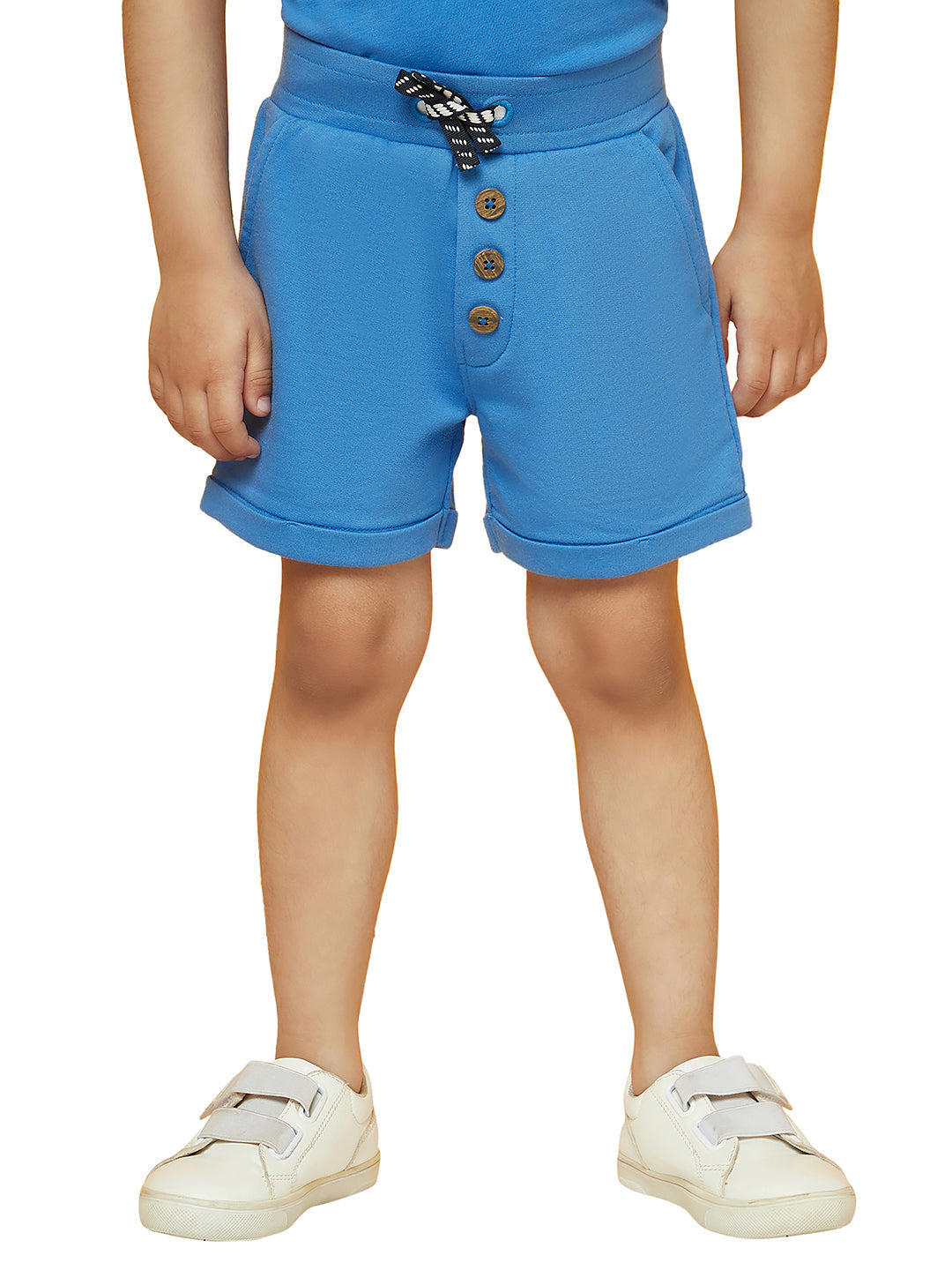 Kid Boys Multi-Color T-Shirt and Animal Logo Shorts Set