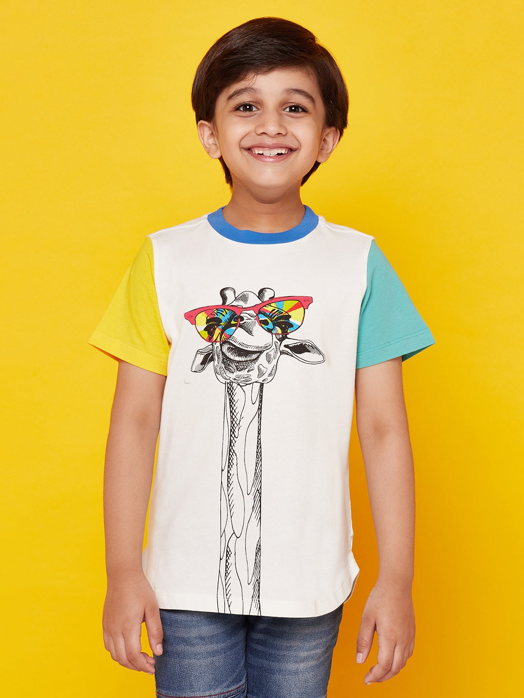 Kid Boys Camel Print Tshirt