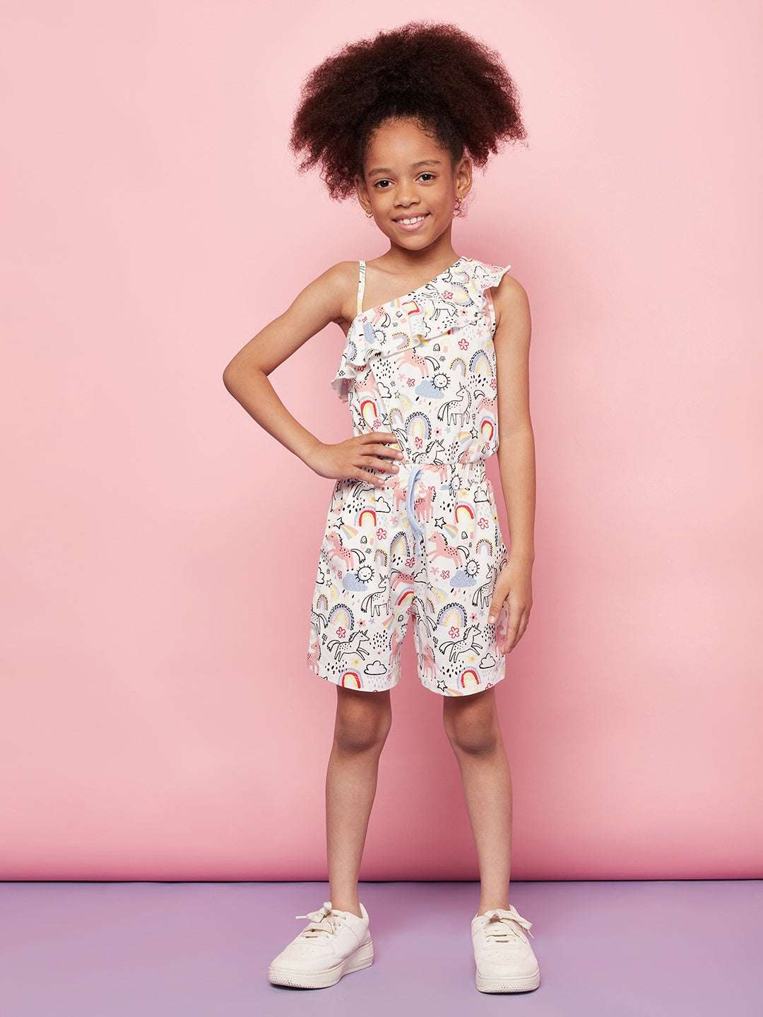 Kid Girl Pony Print Dress