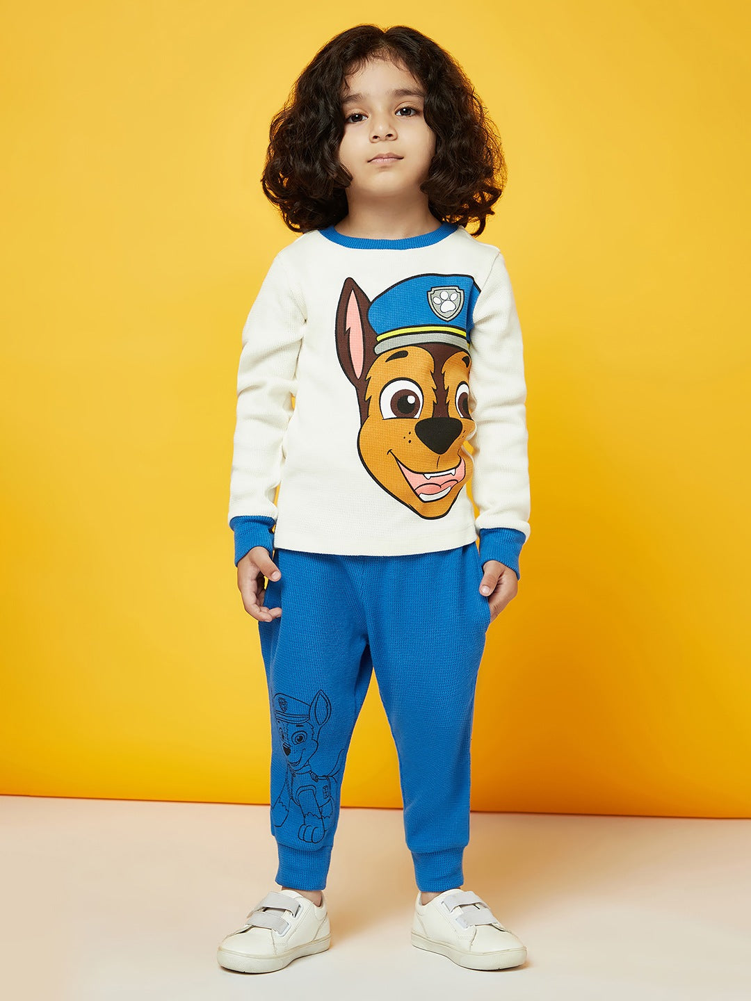 Boys Cotton White Paw Patrol Night Wear Set