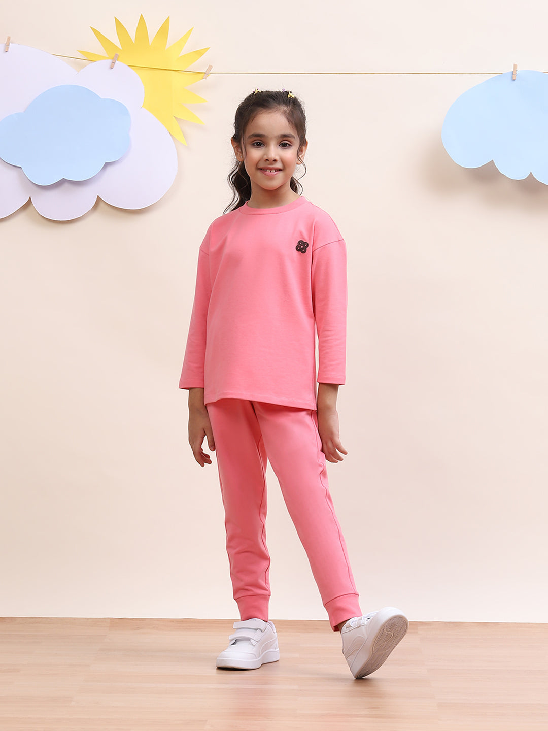 Unisex Pink Co-Ord Set for Kids