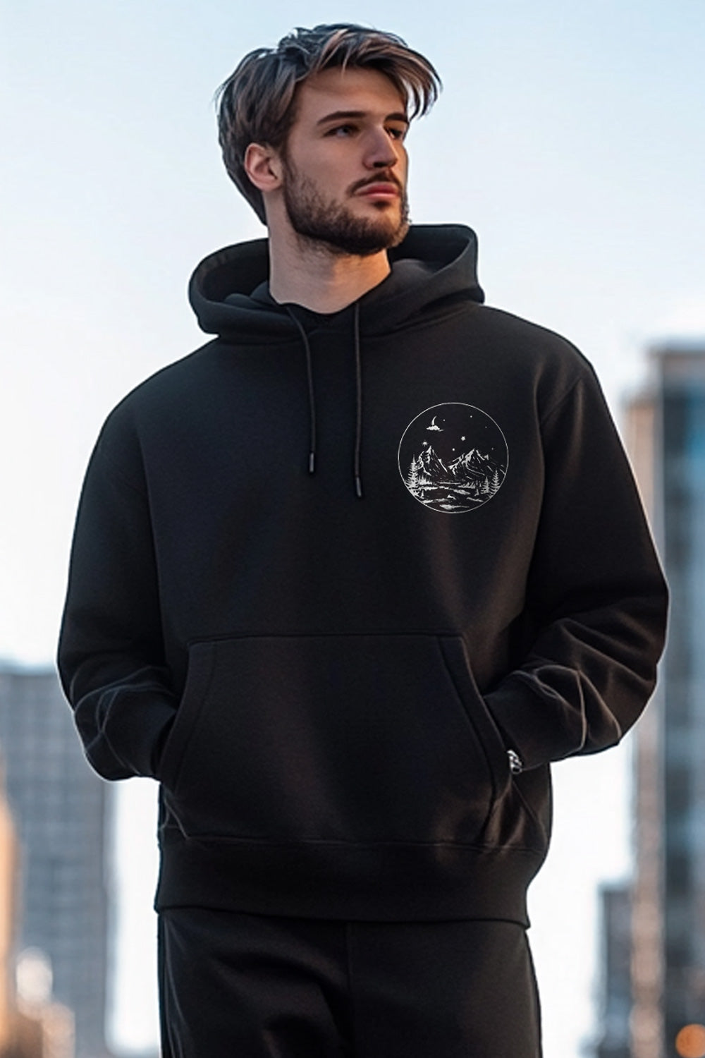 Lunar Echo Oversized Fit Hoodie