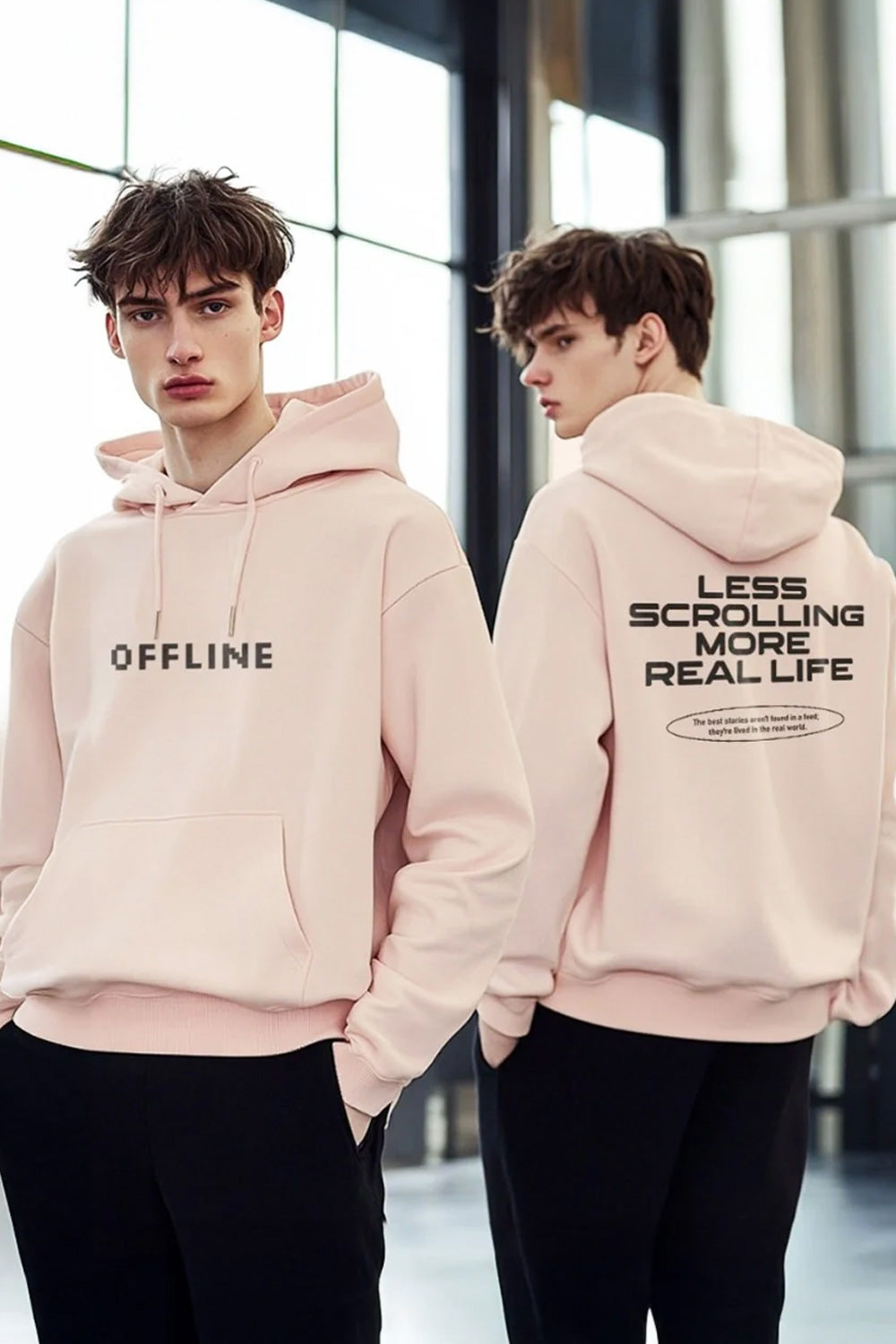 Less scrolling Oversized Hoodie