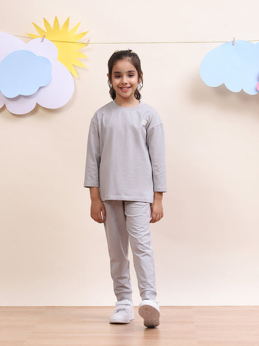 Unisex Grey Co-Ord Set for Kids