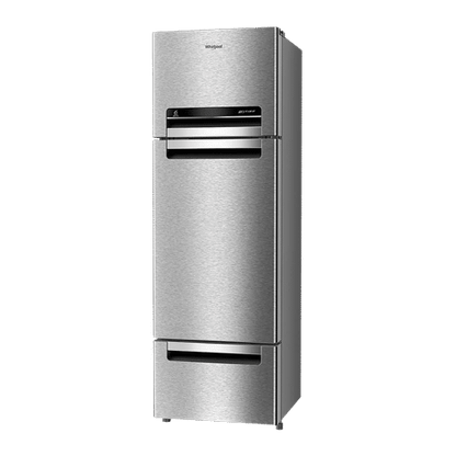 Whirlpool FP 263D Protton Roy 215 Litres Frost Free Triple Door Refrigerator with 6th Sense ActiveFresh Technology (20807, Alpha Steel)