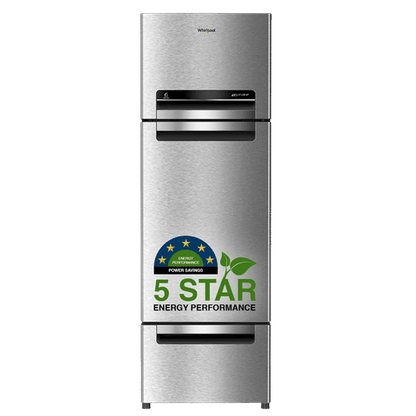 Whirlpool FP 343D Protton Roy 300 Litres Frost Free Triple Door Refrigerator with 6th Sense ActiveFresh Technology (20817, Alpha Steel)