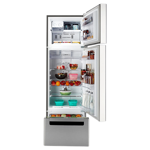 Whirlpool FP 343D Protton Roy 300 Litres Frost Free Triple Door Refrigerator with 6th Sense ActiveFresh Technology (20817, Alpha Steel)