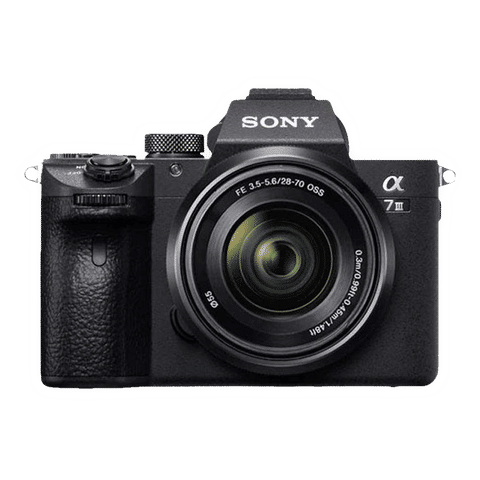 SONY Alpha 7 III 24.2MP Full Frame Camera (28-70 mm Lens, 35.6 x 23.8 mm Sensor, Tiltable LCD Screen)