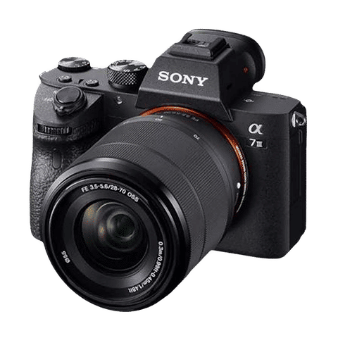 SONY Alpha 7 III 24.2MP Full Frame Camera (28-70 mm Lens, 35.6 x 23.8 mm Sensor, Tiltable LCD Screen)