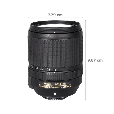 Nikon AF-S DX NIKKOR 18-140mm f/3.5 - f/5.6 Telephoto Zoom Lens for Nikon F Mount (Silent Wave Motor)