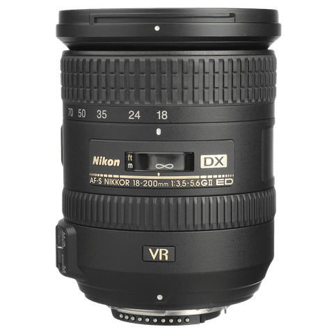 Nikon AF-S DX NIKKOR 18-200mm f/3.5 - f/5.6 Telephoto Zoom Lens for Nikon F Mount (VR II Image Stabilization)