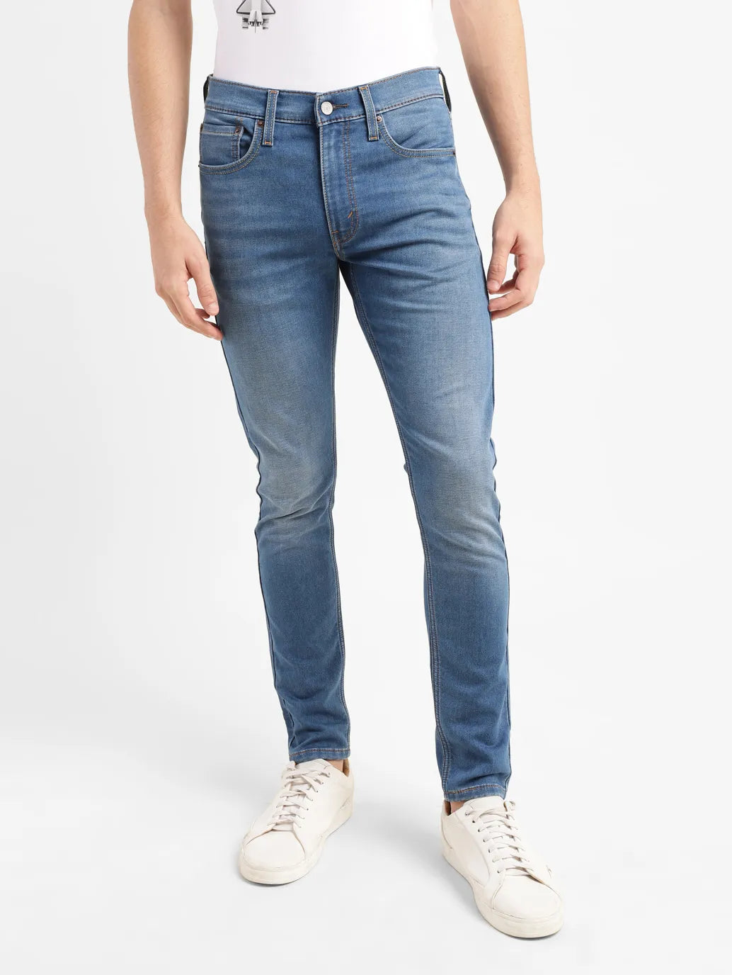 Men's Mid Indigo Skinny Taper Jeans