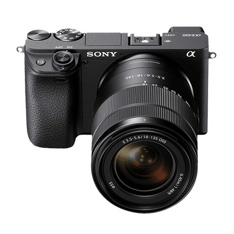 SONY Alpha 6400 24.2MP Mirrorless Camera (18-135 mm Lens, 23.5 x 15.6 mm Sensor, Tiltable LCD Screen)