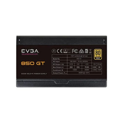 EVGA SuperNova 850 GT 80+ Gold Fully Modular Power Supply (850 W)