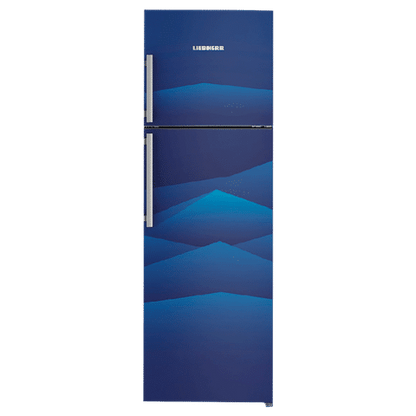 LIEBHERR 346 Litres 3 Star Frost Free Double Door Refrigerator with Forced Air Cooling (TCB 3540, Blue Landscape)