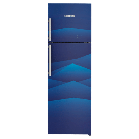 LIEBHERR 346 Litres 3 Star Frost Free Double Door Refrigerator with Forced Air Cooling (TCB 3540, Blue Landscape)