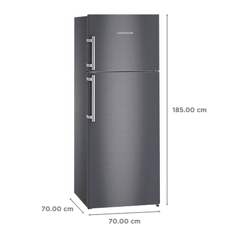 LIEBHERR 472 Litres 2 Star Frost Free Double Door Refrigerator with DuoCooling Technology (TDCS 4740-20, Cobalt Steel)