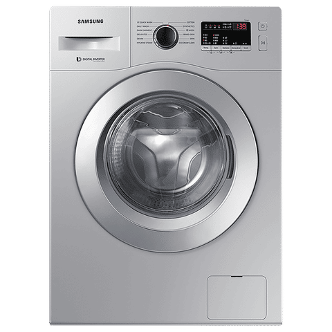 SAMSUNG 6.5 kg 5 Star Fully Automatic Front Load Washing Machine (12 Wash Programs, WW66R20GKSS/TL, Silver)