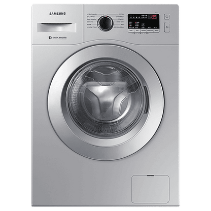 SAMSUNG 6.5 kg 5 Star Fully Automatic Front Load Washing Machine (12 Wash Programs, WW66R20GKSS/TL, Silver)