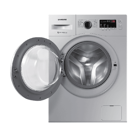 SAMSUNG 6.5 kg 5 Star Fully Automatic Front Load Washing Machine (12 Wash Programs, WW66R20GKSS/TL, Silver)