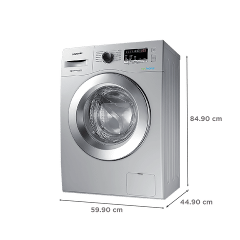 SAMSUNG 6.5 kg 5 Star Fully Automatic Front Load Washing Machine (12 Wash Programs, WW66R20GKSS/TL, Silver)