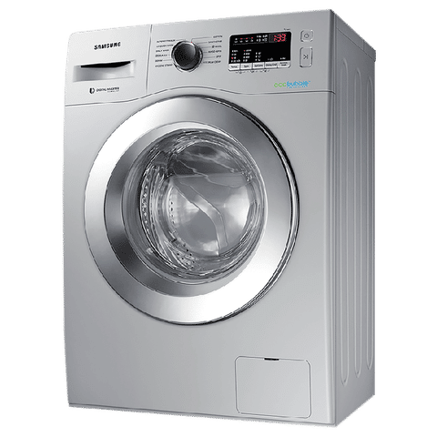 SAMSUNG 6.5 kg 5 Star Fully Automatic Front Load Washing Machine (12 Wash Programs, WW66R20GKSS/TL, Silver)