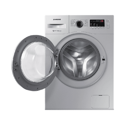 SAMSUNG 6.5 kg 5 Star Fully Automatic Front Load Washing Machine (12 Wash Programs, WW66R20GKSS/TL, Silver)