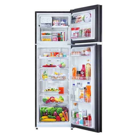 Whirlpool NeoFresh 292 Litres 2 Star Frost Free Double Door Refrigerator with 6th Sense DeepFreeze Technology (NEO 305GD PRM, Crystal Black)