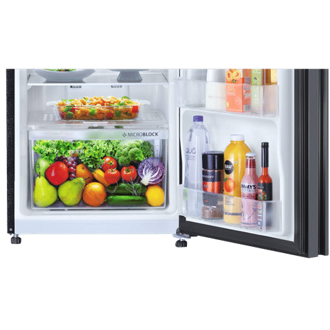 Whirlpool NeoFresh 292 Litres 2 Star Frost Free Double Door Refrigerator with 6th Sense DeepFreeze Technology (NEO 305GD PRM, Crystal Black)